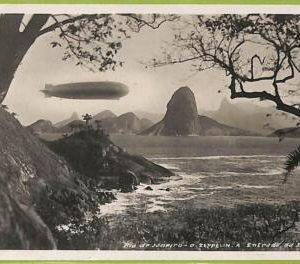 ah0108 - BRAZIL - VINTAGE POSTCARD - Rio de Janeiro - 1934  ZEPPELIN