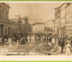 ah0091 - BRAZIL - VINTAGE POSTCARD -  Bahia - PHOTO, Market Street