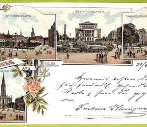 ae9640 - Ansichtskarten VINTAGE POSTCARD - LATVIA - Gruss aus Riga - 1898