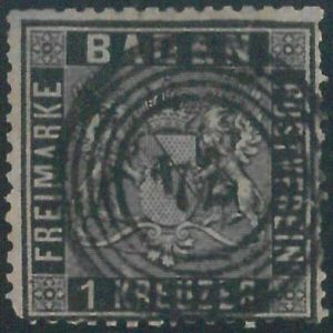 77914e - GERMANY Baden -  STAMP:  Michel  #  9  -  USED