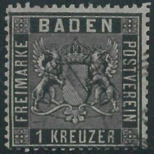 77914b - GERMANY Baden -  STAMP:  Michel  #  9  -  USED