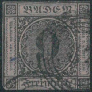 77897c - GERMANY Baden -  STAMP:  Michel  #  4b  - USED  - FINE