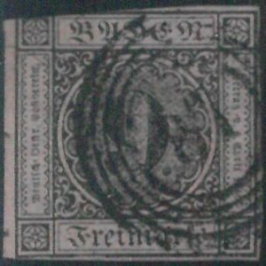 77897a - GERMANY Baden -  STAMP:  Michel  #  4b  - USED  - FINE