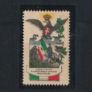 43903  CHIUDILETTERE d'Epoca - BRINDISI - POSTER STAMP : ALPINI