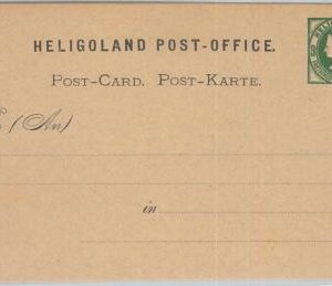 77652 - GERMANY Heligoland  - Postal History - STATIONERY CARD :  P1