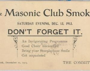 61710 - USA - POSTAL HISTORY: Private print  STATIONERY CARD 1913: MASONIC LODGE