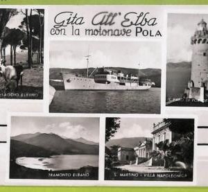 af7717 - VINTAGE POSTCARD Ansichtskarten - SHIP "Pola"  Isola D'Elba