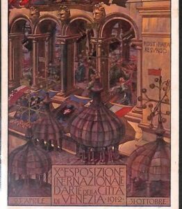 Lib492 - CARTOLINA d'Epoca Illustrata - ESPOSIZIONE d'ARTE VENEZIA 1912