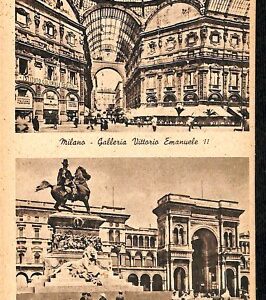 ab0937 - CARTOLINA D'EPOCA - MILANO Città : Monumento a Vittorio Emanuele II