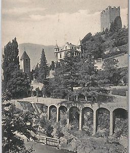 40806  CARTOLINA d'Epoca - BOLZANO - MERANO : GILFTPROMENADE 1918