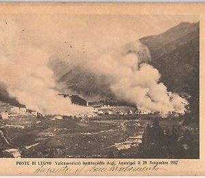 43853 - CARTOLINA d'Epoca - BRESCIA  :  Ponte di Legno  BOMBARDAMENTO 1917 !!