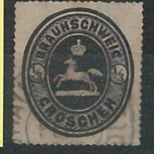 60886 - GERMANY Braunschweig - STAMPS: Michel # 17 USED - NICE!