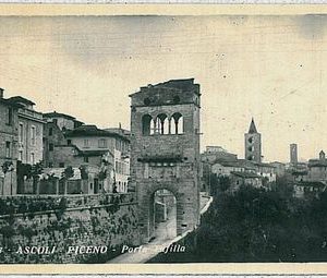 34040  CARTOLINA d'Epoca ASCOLI PICENO città : PORTA TUFILLA