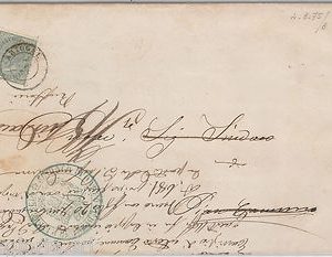 55419 - ITALIA REGNO - STORIA POSTALE :  Sassone T15 su BUSTA da ARTOGNE 1875