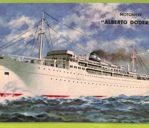af7735 -VINTAGE POSTCARD Ansichtskarten - SHIP "Alberto Modero" NAVI