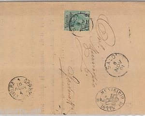 55421 - ITALIA REGNO - STORIA POSTALE :  Sassone 53  su BUSTA da Salò  1891