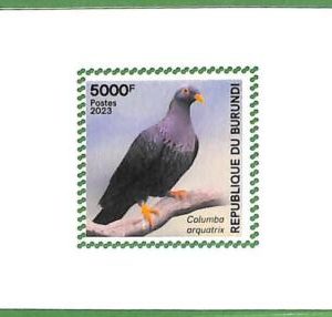 B1223 - BURUNDI - ERROR MISPERF Stamp Sheet - 2023 - Birds. Pigeons