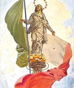 ab0994 - CARTOLINA D'EPOCA - MILANO Città : La Madonnina del Duomo. Croce Rossa