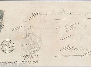 55433 - REGNO - STORIA POSTALE: BUSTA annullo numerale 700 CASALPUSTERLENGO 1877