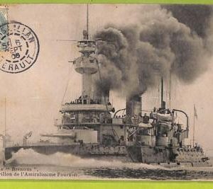 af7791 - FRANCE - VINTAGE POSTCARD Ansichtskarten - 1906 -  SHIP "BRENNUS" NAVI