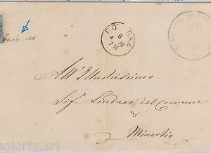 55443 - ITALIA REGNO - STORIA POSTALE :  BUSTA con annullo collettoria CASTENASO