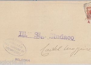 55444 - ITALIA REGNO - STORIA POSTALE :  Sassone 69 Bordo di foglio su BUSTA