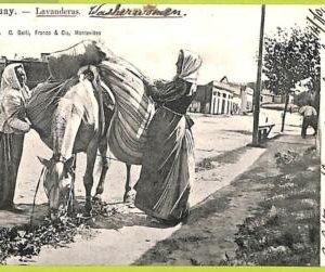 a0503 - Uruguay - VINTAGE POSTCARD Ansichtskarten - Lavanderas,Ethnic