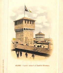 ab1032 - CARTOLINA D'EPOCA - MILANO Città : Castello Sforzesco