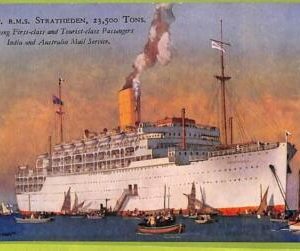 af7783  - VINTAGE POSTCARD Ansichtskarten -  SHIP R.M.S. Strathrden  NAVI