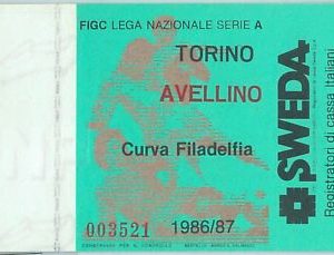 68365 - BIGLIETTO PARTITA CALCIO  Scudetto 1986-87 : TORINO  / Avellino