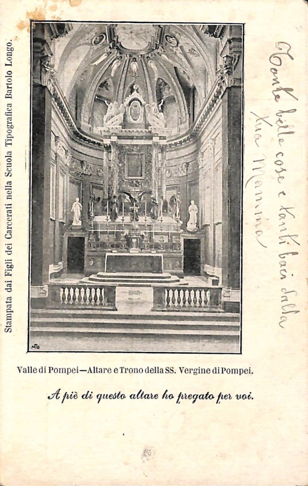 ab8385 - CARTOLINA  D'EPOCA - Napoli  Provincia  - POMPEI  1910