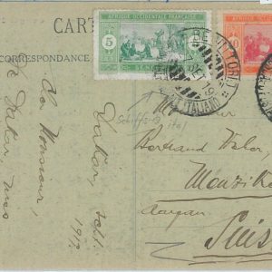 74746 - SENEGAL - POSTAL HISTORY - POSTCARD with ITALIAN SHIP paquebot POSTMARK