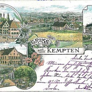 27958  - Ansichtskarten VINTAGE POSTCARD: GERMANY Deutschland -  Kempten GRUSS