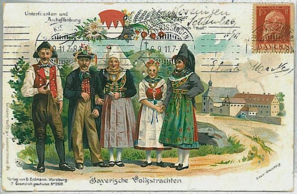 33515 - Ansichtskarten VINTAGE POSTCARD: GERMANY Deutschland - BAYERISCHE VOLKST