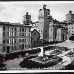ae6017 - CARTOLINA D'EPOCA - Ferrara Città - Piazza  Vittorio Emanuele  1939