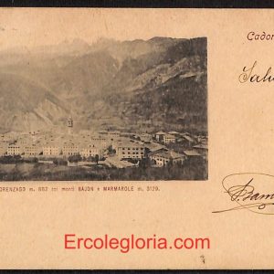 ae1107 - CARTOLINA  D'EPOCA - Belluno Provincia - Cadore   1901