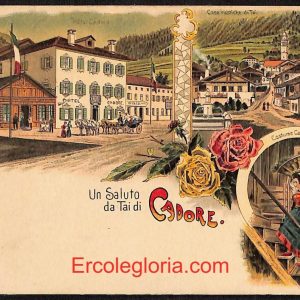 ae1108 - CARTOLINA  D'EPOCA - Belluno Provincia - Cadore   1899
