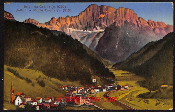 ae1117 - CARTOLINA  D'EPOCA - Belluno Provincia - Caprile