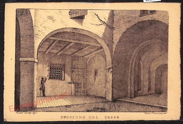 ae6041 - CARTOLINA D'EPOCA - Ferrara Città - Prigione del Tasso