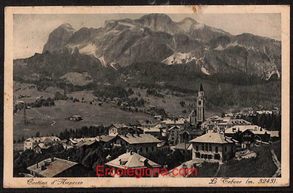 ae1128 - CARTOLINA  D'EPOCA - Belluno Provincia - Cortina d' Ampezzo  1928