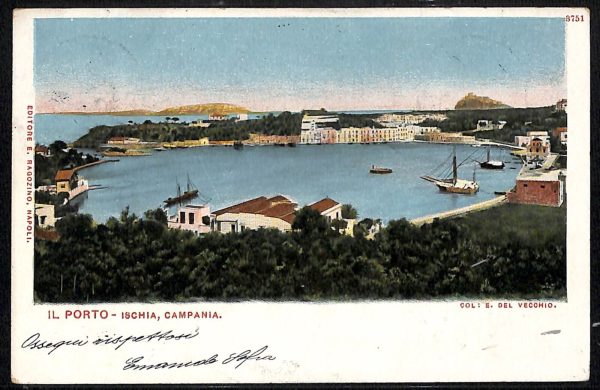 ab8322 - CARTOLINA  D'EPOCA - Napoli  Provincia  - ISCHIA  1904