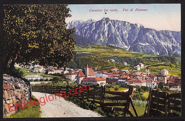 ai9610 - CARTOLINA D'EPOCA - Trento Provincia - Cavalese