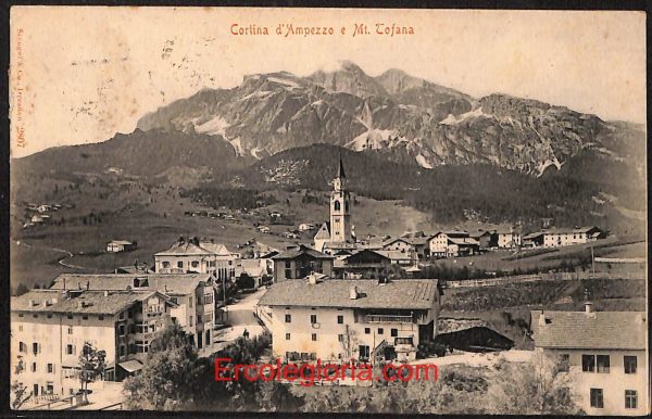ae1156 - CARTOLINA  D'EPOCA - Belluno Provincia - Cortina d' Ampezzo  1915