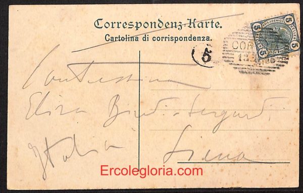 ae1156 - CARTOLINA  D'EPOCA - Belluno Provincia - Cortina d' Ampezzo  1915 - immagine 2