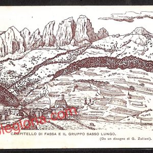 ai9624 - CARTOLINA D'EPOCA - Trento Provincia - Canazei