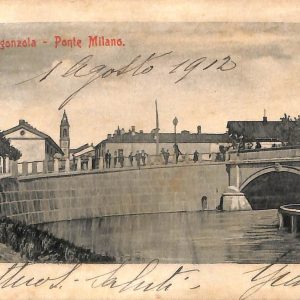 ac4160 - CARTOLINA D'EPOCA - Milano Provincia -  GORGONZOLA  1912.