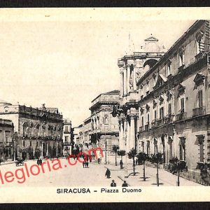 ai6549 - CARTOLINA D' EPOCA - Siragusa Città - Piazza Duomo