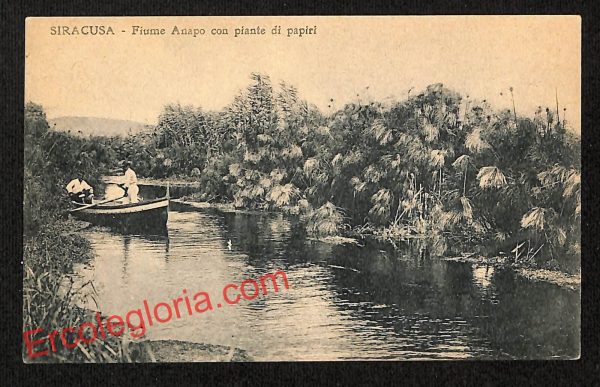ai6552 - CARTOLINA D' EPOCA - Siragusa Città - Fiume Anapo