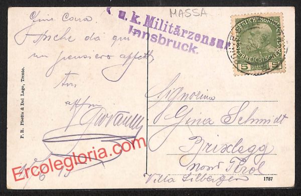 ai9641 - CARTOLINA D'EPOCA - Trento Provincia - Comano Terme - immagine 2