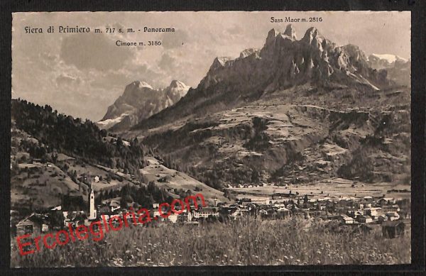 ai9654 - CARTOLINA D'EPOCA - Trento Provincia - Fiera di Primiero
